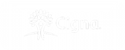 Cigna logo: stylized tree emblem to the left of the word 'Cigna'.