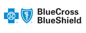 BlueCross BlueShield logo. Health insurance provider symbol with blue cross, caduceus shield, and company name.