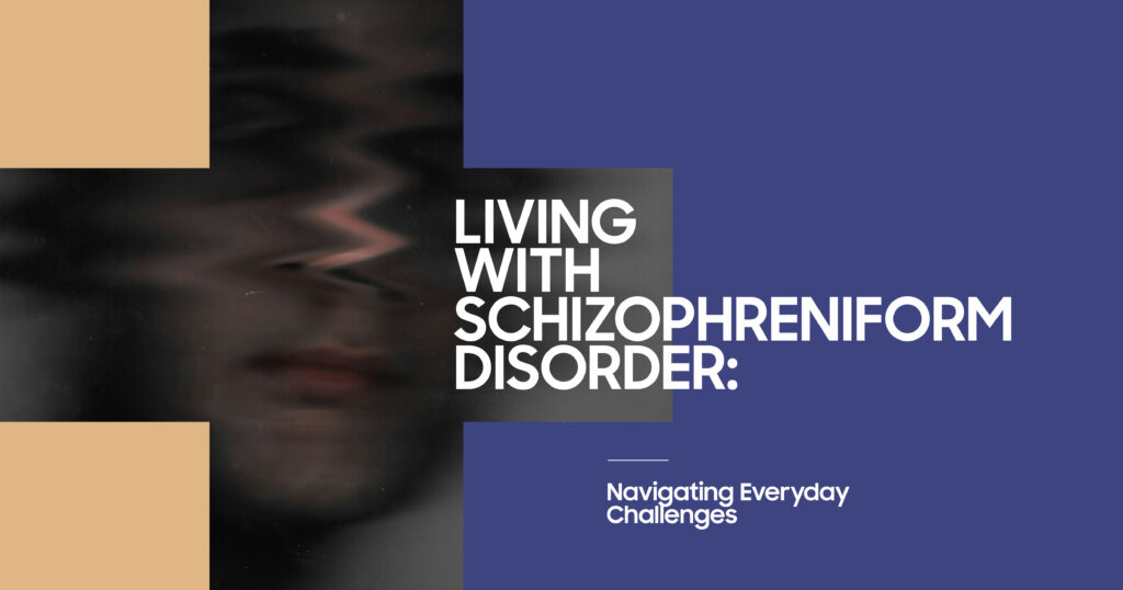 Living With Schizophreniform Disorder: Navigating Everyday Challenges. Abstract visual representing mental health.
