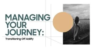 Managing your journey off Abilify: Image of woman walking, representing the transition and journey of managing medication.