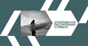 Strategies for Discontinuing Cymbalta: Person in water, representing challenges of stopping Cymbalta medication.